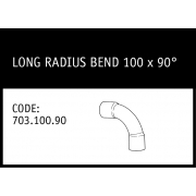 Marley Solvent Joint Long Radius Bend 100 x 90° - 703.100.90